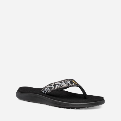 Teva Voya Women's Black Flip Flops CA83547 Canada Clearance